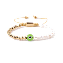 Afbeelding in Gallery-weergave laden, THE CONTRASTE BRACELET · CAV-010-GRN-GLD