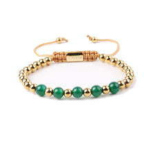 Afbeelding in Gallery-weergave laden, THE MINUIT BRACELET · CAV-014-GRN-GLD