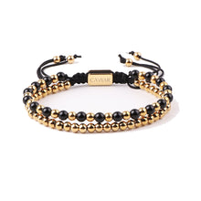 Afbeelding in Gallery-weergave laden, THE ÉCLAT BRACELET · CAV-015-BLK-GLD