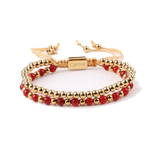 Afbeelding in Gallery-weergave laden, THE ÉCLAT BRACELET · CAV-015-RED-GLD