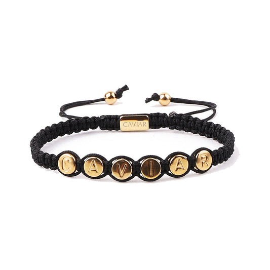 THE MÉDAILLE BRACELET · CAV-016-BLK-GLD