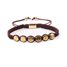 Afbeelding in Gallery-weergave laden, THE MÉDAILLE BRACELET · CAV-016-DBR-GLD
