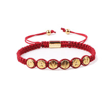 Afbeelding in Gallery-weergave laden, THE MÉDAILLE BRACELET · CAV-016-RED-GLD