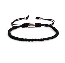 Afbeelding in Gallery-weergave laden, THE CORDON BRACELET · CAV-017-BLK-SLV