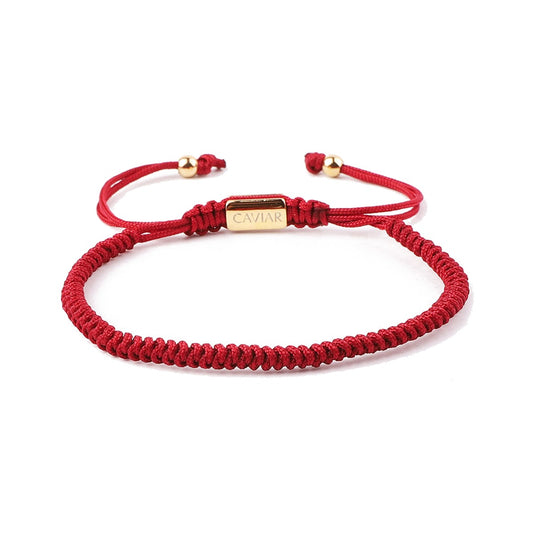THE CORDON BRACELET · CAV-017-RED-GLD
