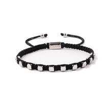 Afbeelding in Gallery-weergave laden, THE RIVET BRACELET · CAV-020-BLK-SLV