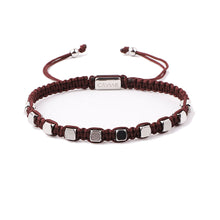 Afbeelding in Gallery-weergave laden, THE RIVET BRACELET · CAV-020-DBR-SLV