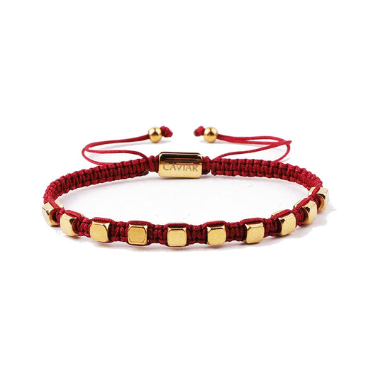 THE RIVET BRACELET · CAV-020-RED-GLD