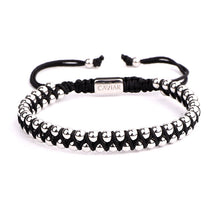 Afbeelding in Gallery-weergave laden, THE CÉLESTE BRACELET · CAV-027-SLV-BLK