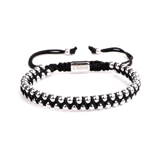 THE CÉLESTE BRACELET · CAV-027-SLV-BLK