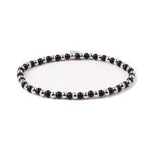 Afbeelding in Gallery-weergave laden, THE ESSENTIEL BRACELET · CAV-009-BLK-SLV
