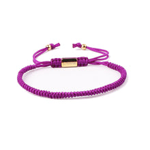 Afbeelding in Gallery-weergave laden, THE CORDON BRACELET · CAV-017-PUR-GLD